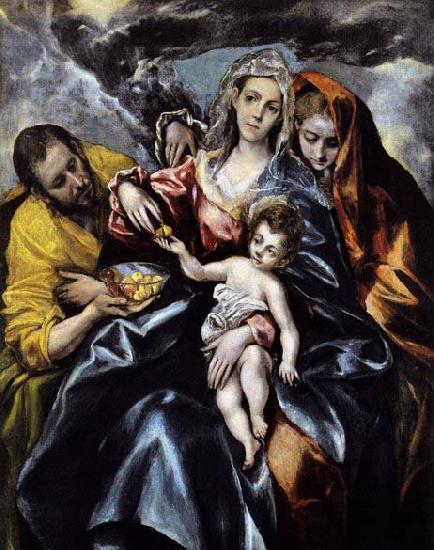 El Greco The Holy Family with St Mary Magdalen oil painting image